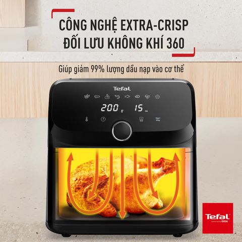 Nồi chiên không dầu Tefal Mega EY8558E0 7.5L - Black