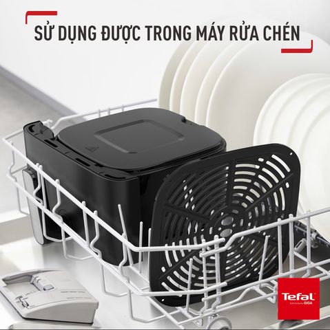 Nồi chiên không dầu Tefal Mega EY8558E0 7.5L - Black