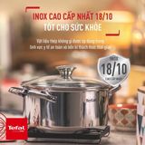 Bộ 2 nồi Inox cao cấp Tefal Cook Eat B921S224, quánh 16cm/nồi 20cm