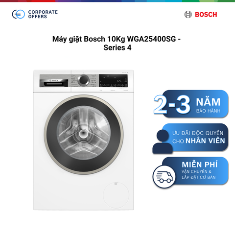 Máy giặt Bosch 10Kg WGA25400SG - Series 4