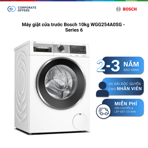 Máy giặt cửa trước Bosch 10kg WGG254A0SG - Series 6
