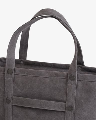  CRUISE TOTE BAG - WASHED CANVAS - DARK GREY 