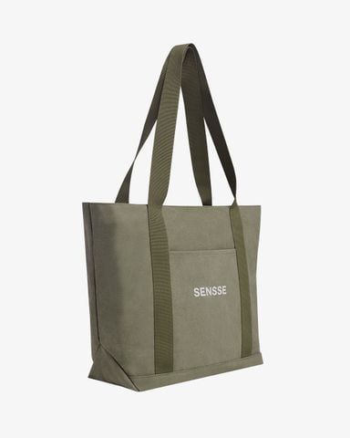  Canvas Large Boat Tote Bag - Olive 