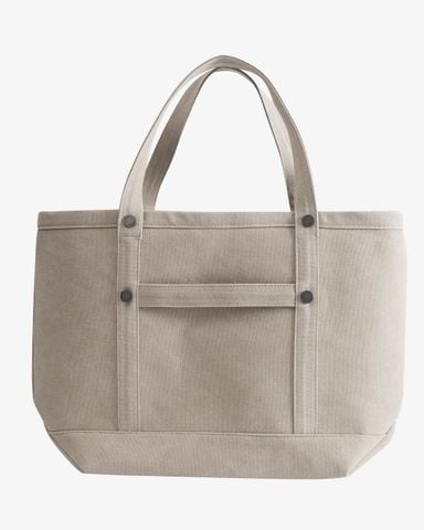  CRUISE TOTE BAG - WASHED CANVAS - DARK BEIGE 
