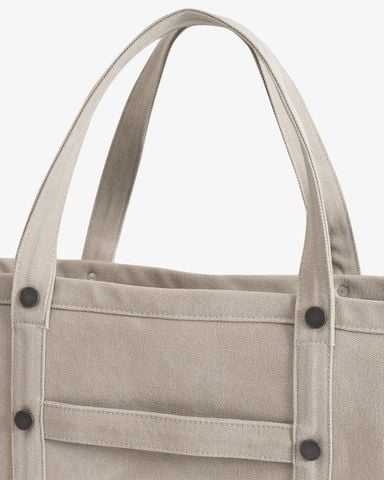  CRUISE TOTE BAG - WASHED CANVAS - DARK BEIGE 