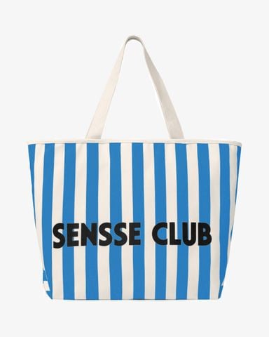  TOTE BAG - STRIPED - SENSSE CLUB - BLUE 