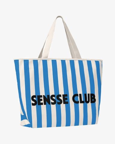  TOTE BAG - STRIPED - SENSSE CLUB - BLUE 