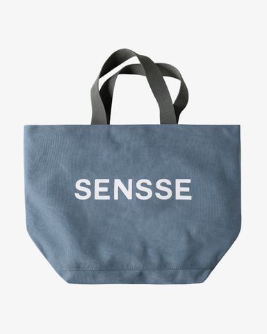  Canvas Large CLassic Tote Bag - Washed BLue 