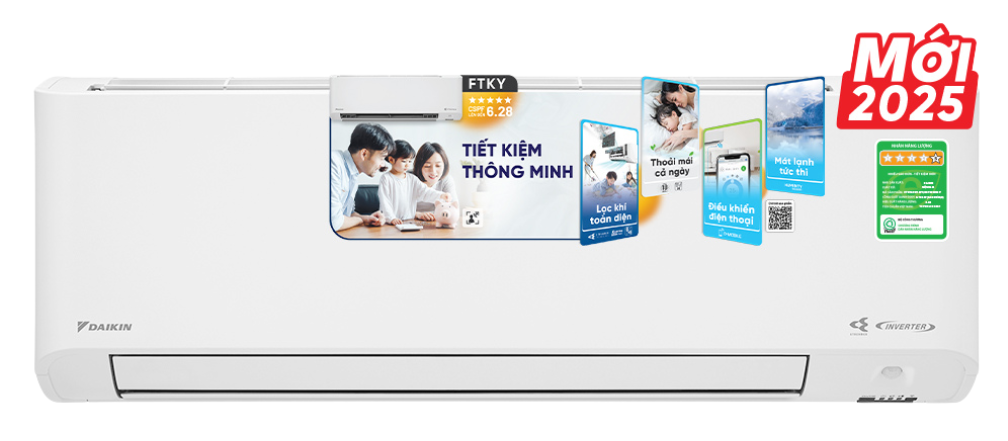  Máy lạnh treo tường Daikin Inverter FTKY50ZVMV/RKY50ZVMV - 2HP 
