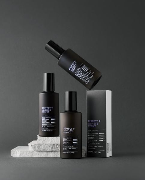  Tinh chất dạng Gel 9 trong 1 cho Nam Giảm mụn Sáng da Săn chắc DERMA FACTORY Perfect 9 All In One Essence 150ml 