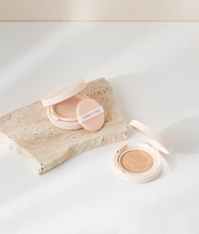  [TẶNG THÊM MÚT] Phấn nước chống nắng cấp ẩm căng bóng Derma Factory Vegan Collagen Cushion (#21) 15g 