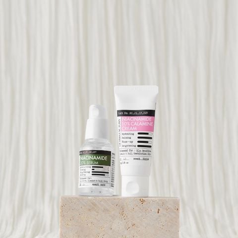  Combo Dưỡng sáng da (Tinh chất Derma Factory Niacinamide 20% Serum 30ml + Kem dưỡng Niacinamide 10% Calamine 30g) 