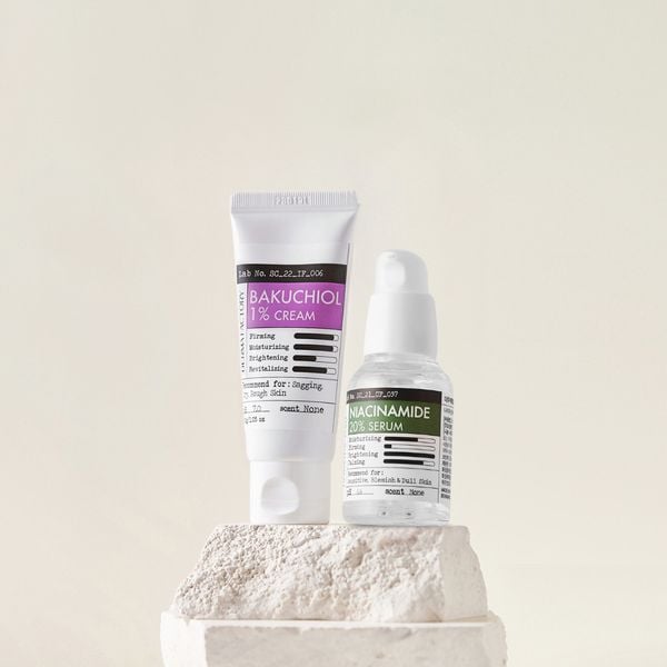  Combo Dưỡng sáng Trẻ hóa da (Derma Factory Niacinamide 20% Serum 30ml +Kem dưỡng săn chắc da Bakuchiol 1% Cream 30g) 