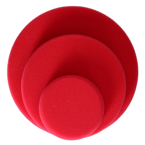  Phớt mút đánh bóng bước 1, màu đỏ, dùng để hiệu chỉnh bề mặt sơn ô tô 