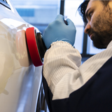  Phớt mút đánh bóng bước 1, màu đỏ, dùng để hiệu chỉnh bề mặt sơn ô tô 