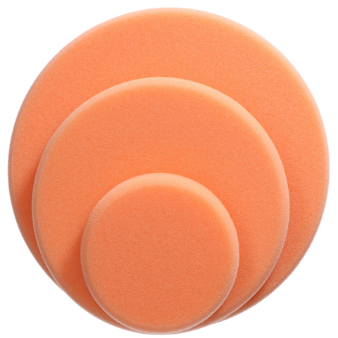  Phớt mút đánh bóng màu cam dùng để hiệu chỉnh bề mặt sơn ô tô, dạng xốp 