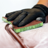  Miếng nhám cước dùng để chà nhám gỗ, kích thước 120 x 98 x 13 mm 