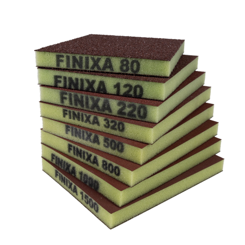  Miếng nhám cước dùng để chà nhám gỗ, kích thước 120 x 98 x 13 mm 