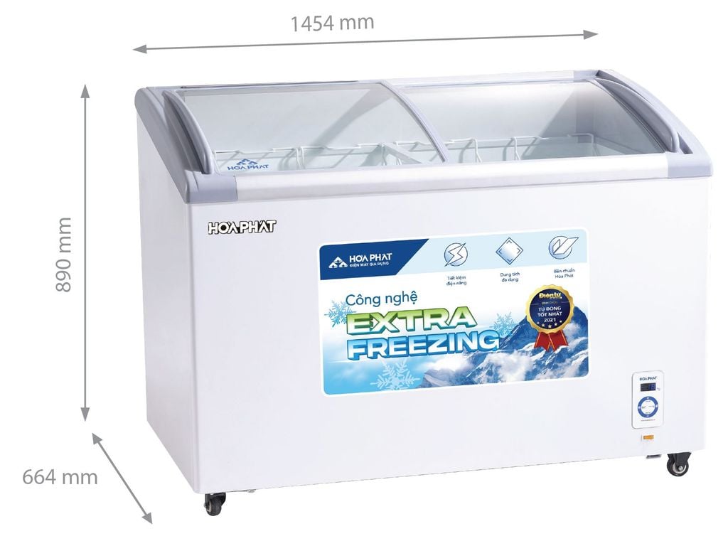Tủ đông trưng bày Hòa Phát HSF AD6451.C1 451 lít