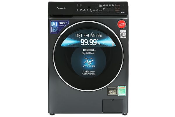 Máy giặt Panasonic Inverter giặt 9.5 kg - sấy tiện ích 2 kg NA-V95FR1BVT