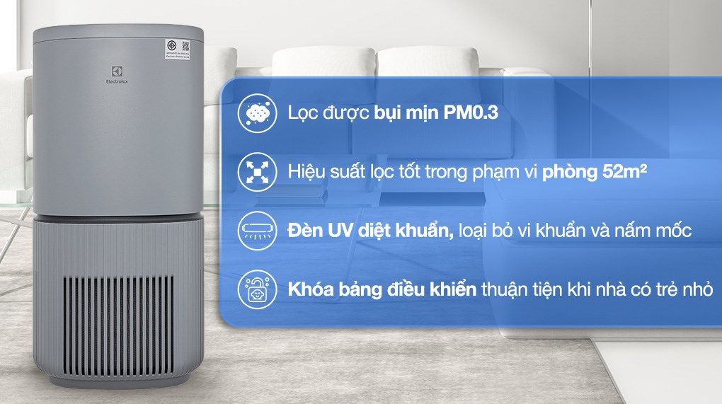 Máy lọc không khí Electrolux EP53-46UGA 40W