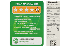 Máy lạnh 2 chiều Panasonic Inverter 1.5 HP CU/CS-YZ12AKH-8