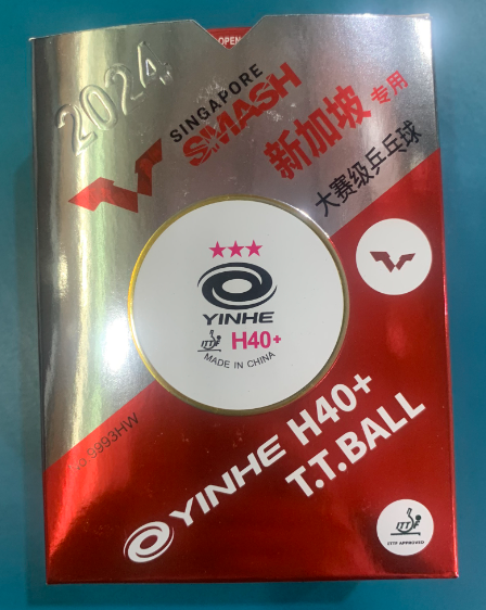Bóng Yinhe ITTF có viền H40+ ( Yinhe hồng WTT) WTT