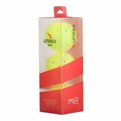 Bóng pickleball không viền Unrex True 3q ( màu xanh) có vỏ