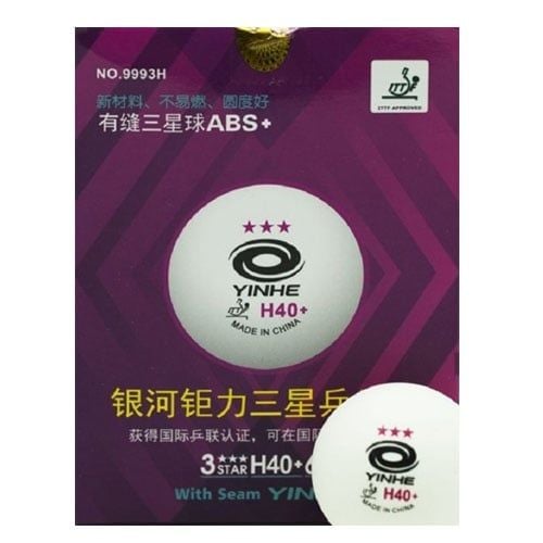 Bóng Yinhe ITTF có viền H40+ ( Yinhe hồng ABS) 9993H