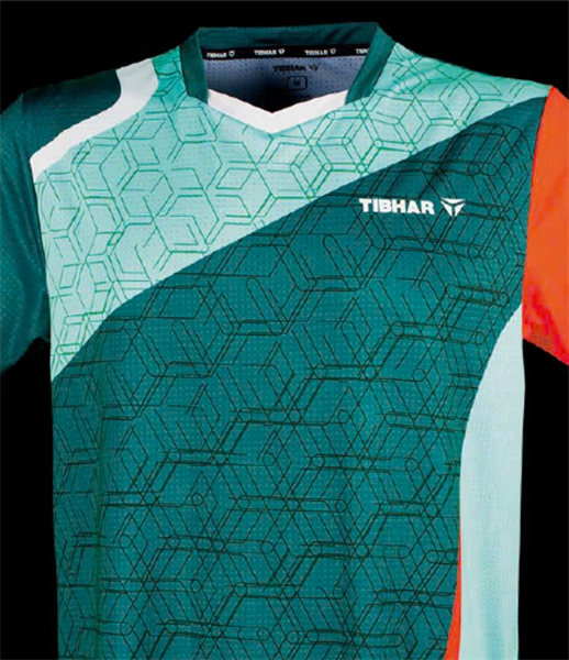 Áo TIBHAR TT-Shirt SOL ( SOL xanh) Petro/ Orange