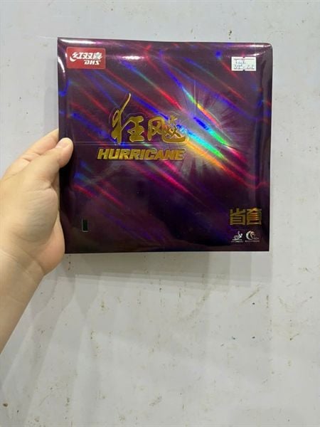 Mặt vợt DHS H3 tuyển tỉnh thường lót cam ( vỏ tím) độ cứng 39 dày 2.2mm màu đen (cái)