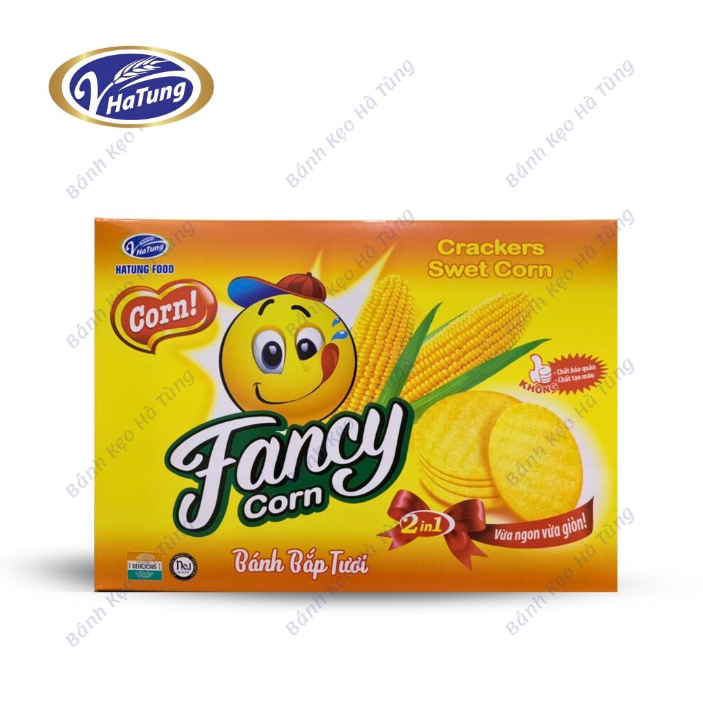Bánh Quy Cracker Fancy - Hộp 275g, gói 210g, gói 500g, Vị bắp, khoai tây