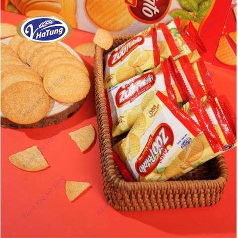 Bánh quy Cracker khoai tây giòn tươi Zoo Potato - Hộp 270g, gói 250g, nhiều vị