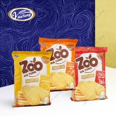 Bánh gạo nướng Zoo - Gói 170g, 3 vị phô mai, ruốc, tảo biển