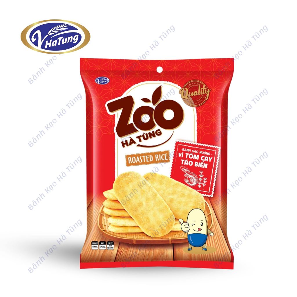 Bánh gạo nướng Zoo - Gói 170g, 3 vị phô mai, ruốc, tảo biển