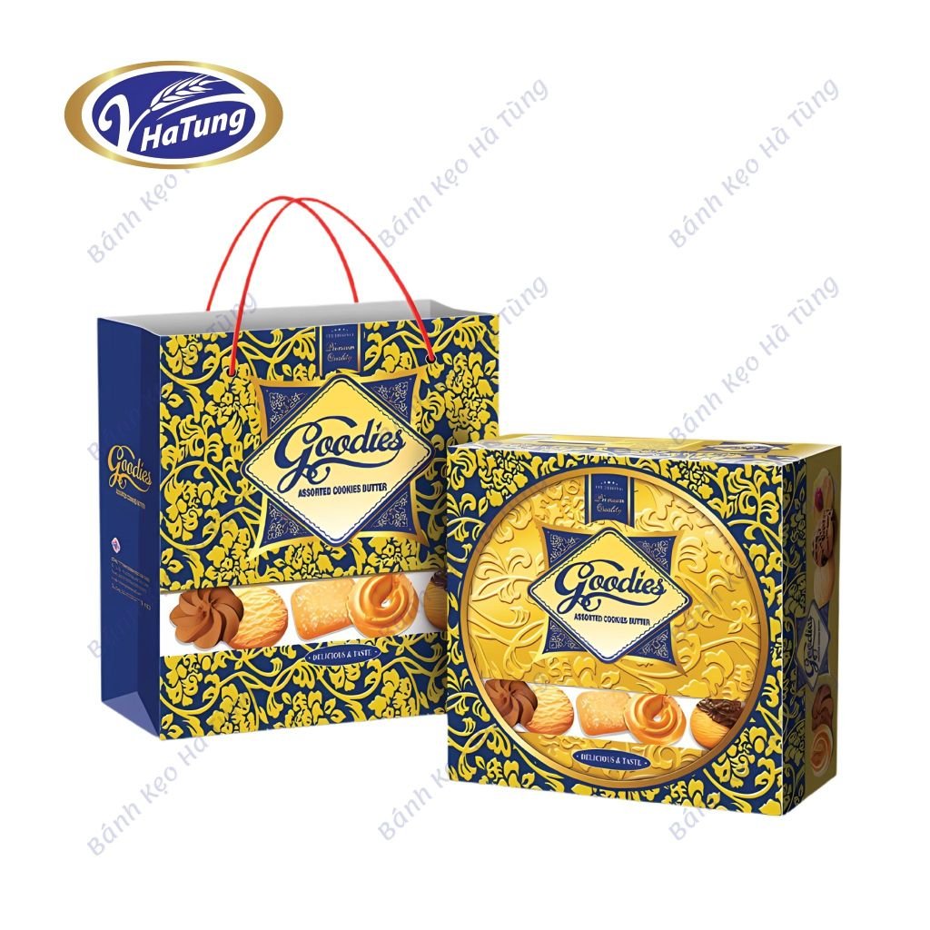 Bánh quy bơ Goodies - Hộp kèm túi giấy 280g