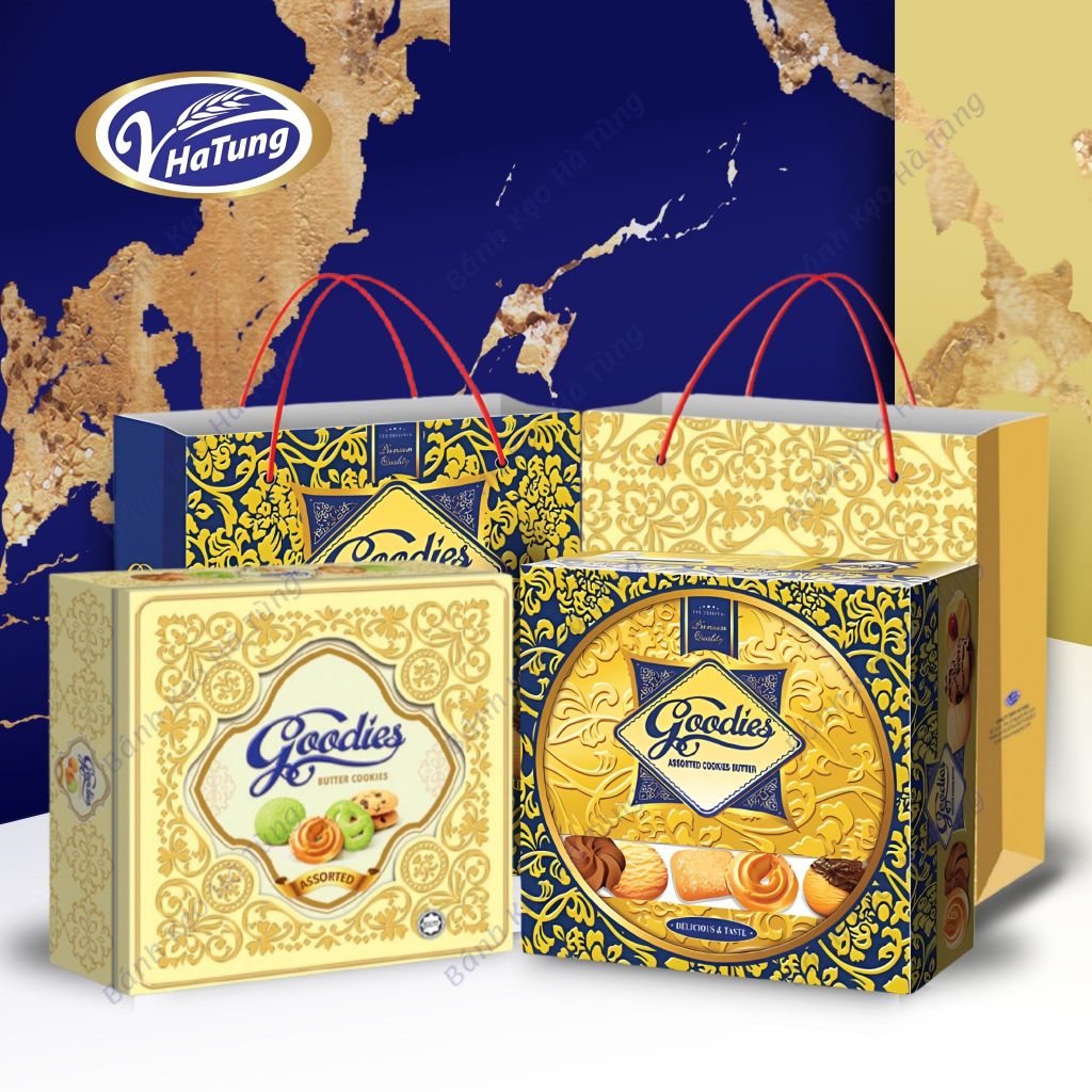 Bánh quy bơ Goodies - Hộp kèm túi giấy 280g