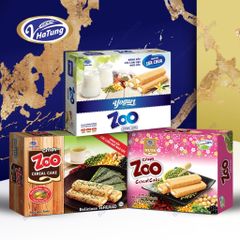 Bánh xốp ngũ cốc Zoo nhiều vị - Hộp 265g