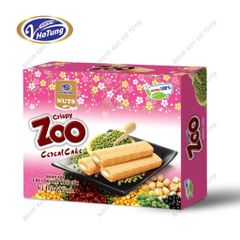 Bánh xốp ngũ cốc Zoo nhiều vị - Hộp 265g