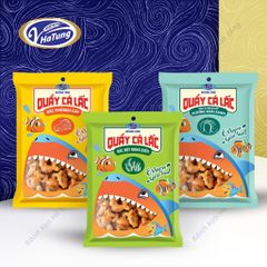 Snack quẩy cá lắc Ồ Ngon Giòn Tan nhiều vị - Gói 50g