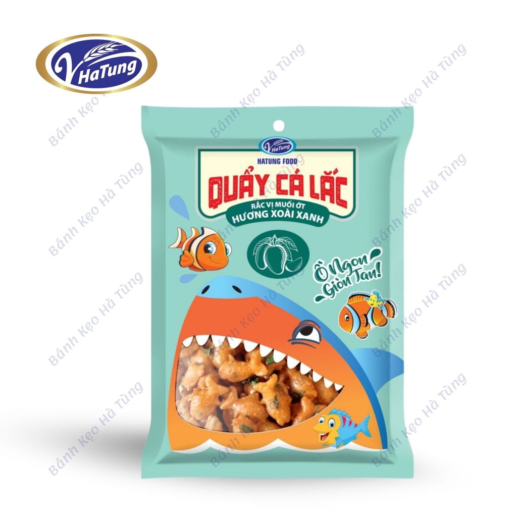 Snack quẩy cá lắc Ồ Ngon Giòn Tan nhiều vị - Gói 50g