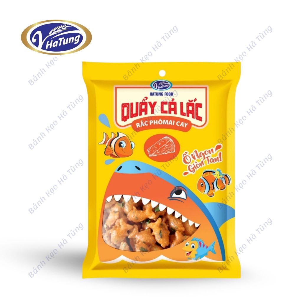 Snack quẩy cá lắc Ồ Ngon Giòn Tan nhiều vị - Gói 50g