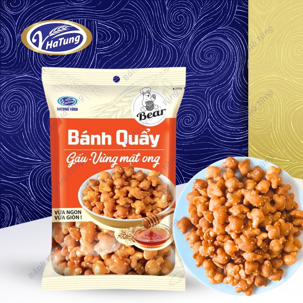 Snack quẩy gấu vừng mật ong vị ngọt - Gói 120g