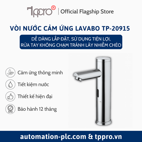 Vòi Nước Cảm Ứng Tự Động Lavabo TPPRO TP-20915