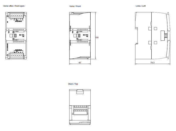 6ES7221-1BF32-0XB0 SIMATIC S7-1200 SM 1221 DI 8x24 V DC Siemens