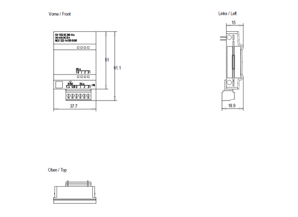 6ES7222-1AD30-0XB0 SIMATIC S7-1200 SB 1222 DQ 4x5 V DC 200 kHz Siemens