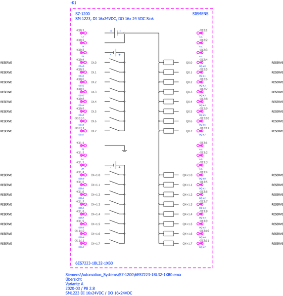 6ES7223-1BL32-1XB0 SIMATIC S7-1200 SM 1223 DI 16x24 V DC DO 16x24 V DC Sink Siemens