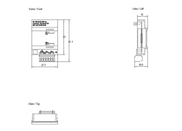 6ES7223-3AD30-0XB0 SIMATIC S7-1200 SB 1223 DI 2x5 V DC/DQ 2x5 V DC 200 kHz Siemens