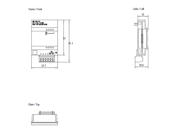 6ES7231-5QA30-0XB0 SIMATIC S7-1200 SB 1231 AI 1x16 bit TC Siemens