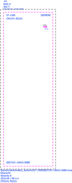 6ES7241-1AH32-0XB0 SIMATIC S7-1200 CM 1241 RS 232 Siemens
